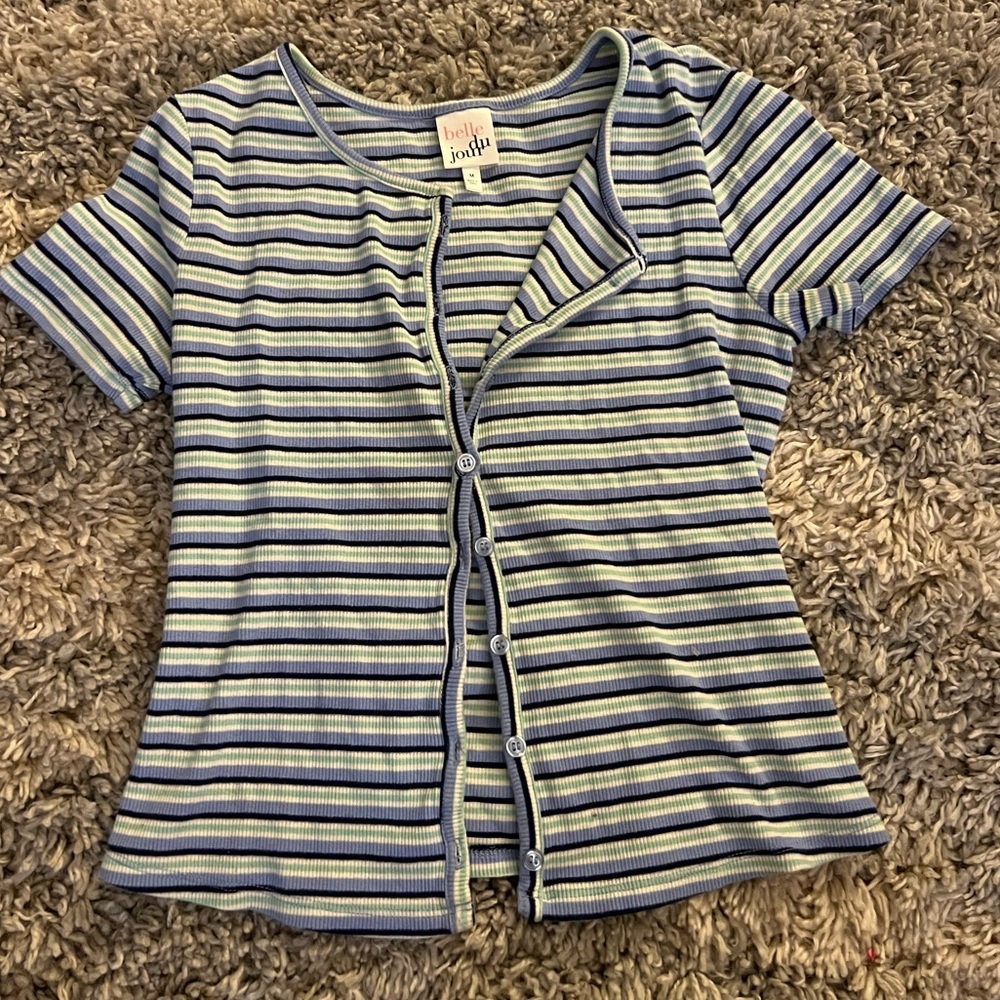 Stripes button up